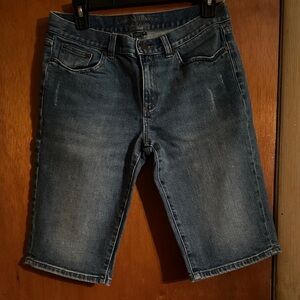 Ladies Ralph Lauren Blue Jean Shorts Bermuda Size